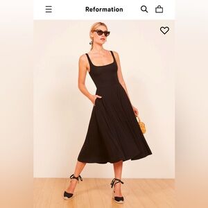 Brand New Reformation Black Dress